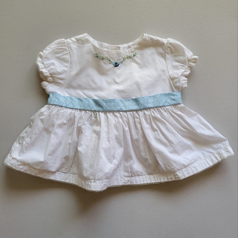Janie and Jack White Baby cloth Girls Dress for 3 to 6 month
